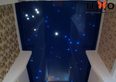 Натяжной потолок Звездное небо с led подсветкой звезд