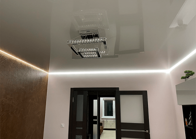 Люстра для натяжного потолка в гостиной