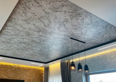 Натяжной потолок в стиле лофт