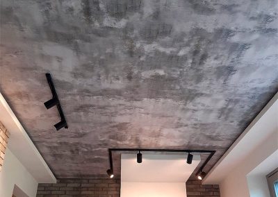 Натяжной потолок в стиле лофт