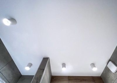 Натяжной потолок в ванную