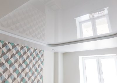 Глянцевые натяжные потолки