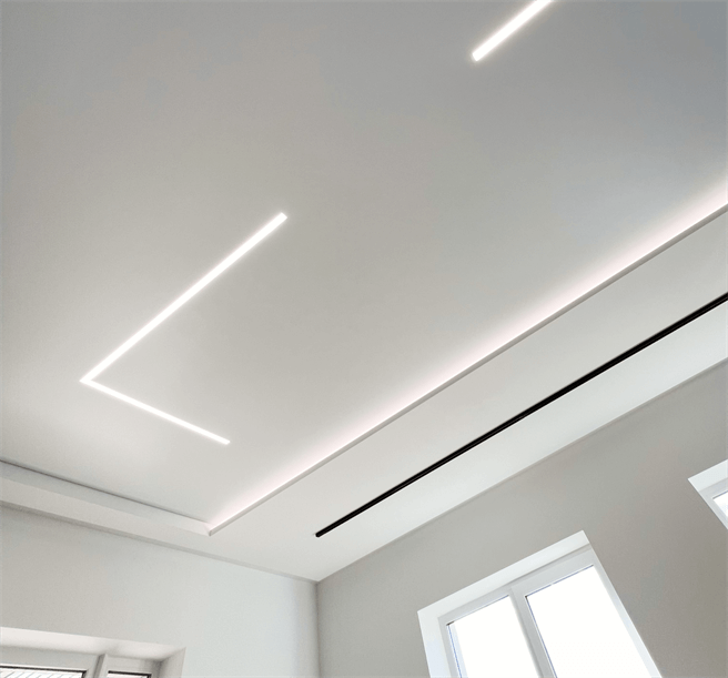 Двухуровневые натяжные потолки