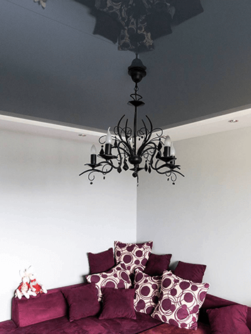 Матовый потолок в один уровень в детской комнате